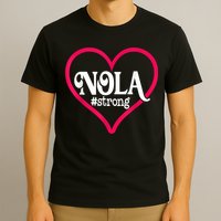New Orleans Nola Strong Heart New Orleans Strong T-Shirt