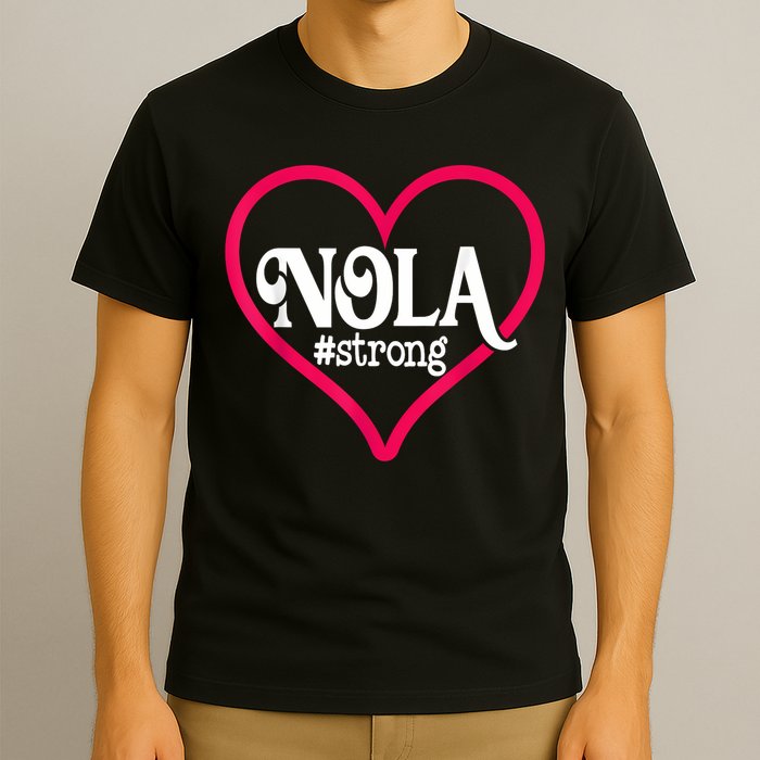 New Orleans Nola Strong Heart New Orleans Strong T-Shirt