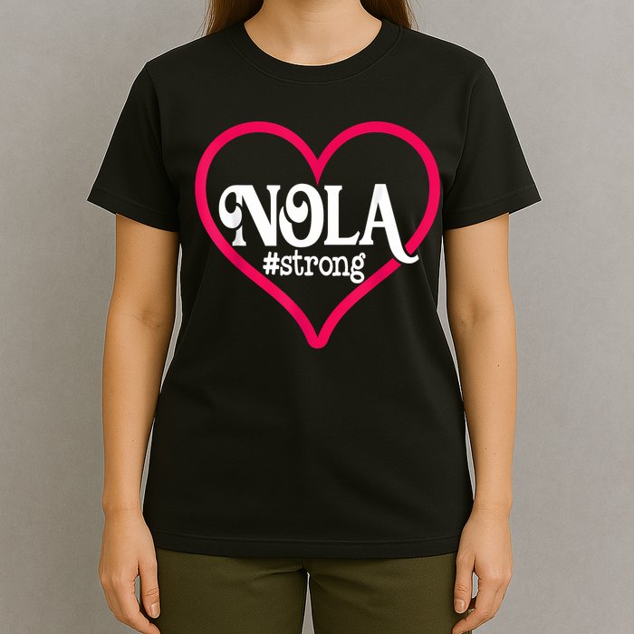 New Orleans Nola Strong Heart New Orleans Strong T-Shirt