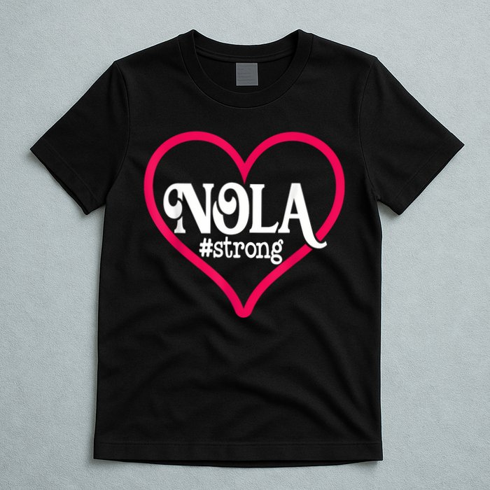 New Orleans Nola Strong Heart New Orleans Strong T-Shirt