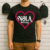 New Orleans Nola Strong Heart New Orleans Strong T-Shirt