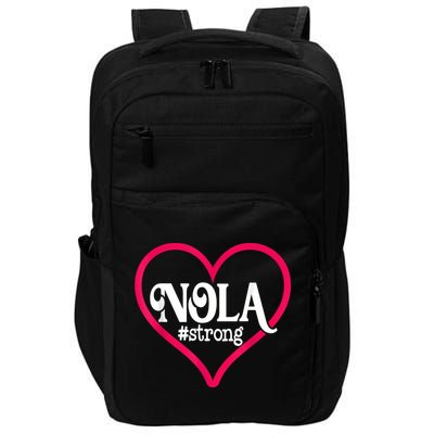 New Orleans Nola Strong Heart New Orleans Strong Impact Tech Backpack