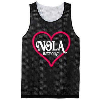 New Orleans Nola Strong Heart New Orleans Strong Mesh Reversible Basketball Jersey Tank