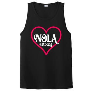 New Orleans Nola Strong Heart New Orleans Strong PosiCharge Competitor Tank