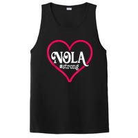 New Orleans Nola Strong Heart New Orleans Strong PosiCharge Competitor Tank