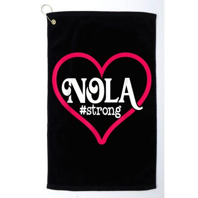 New Orleans Nola Strong Heart New Orleans Strong Golf Towel