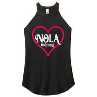 New Orleans Nola Strong Heart New Orleans Strong Women's Perfect Tri Rocker Tank