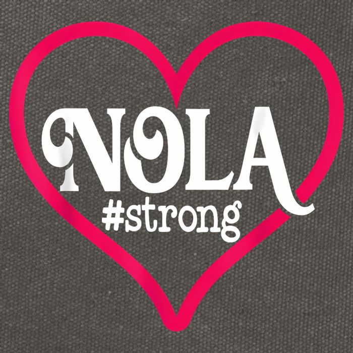 New Orleans Nola Strong Heart New Orleans Strong Cotton Canvas Backpack