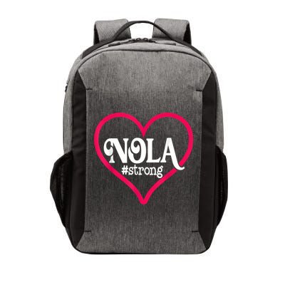 New Orleans Nola Strong Heart New Orleans Strong Vector Backpack