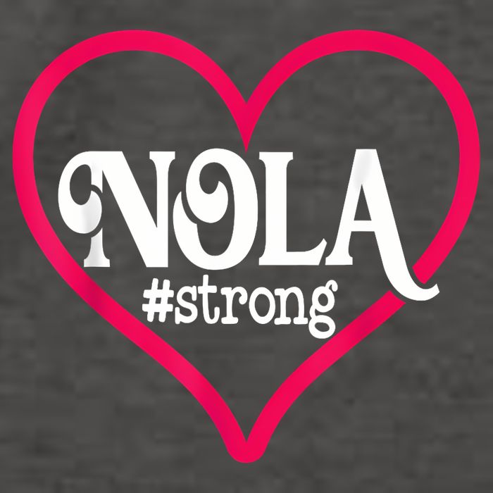New Orleans Nola Strong Heart New Orleans Strong Vector Backpack