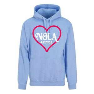 New Orleans Nola Strong Heart New Orleans Strong Unisex Surf Hoodie