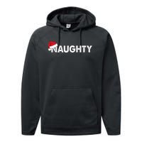 Naughty Or Nice Matching Christmas Couples Performance Fleece Hoodie