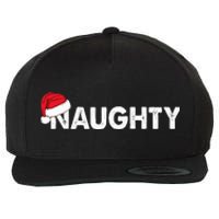 Naughty Or Nice Matching Christmas Couples Wool Snapback Cap