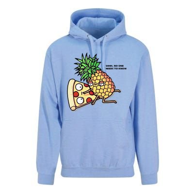 No One Needs To Know Pineapple Hawaiian Pizza Food Unisex Surf Hoodie