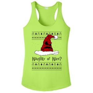 Naughty Or Nice Sorting Santa Claus Ugly Ladies PosiCharge Competitor Racerback Tank