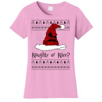 Naughty Or Nice Sorting Santa Claus Ugly Women's T-Shirt