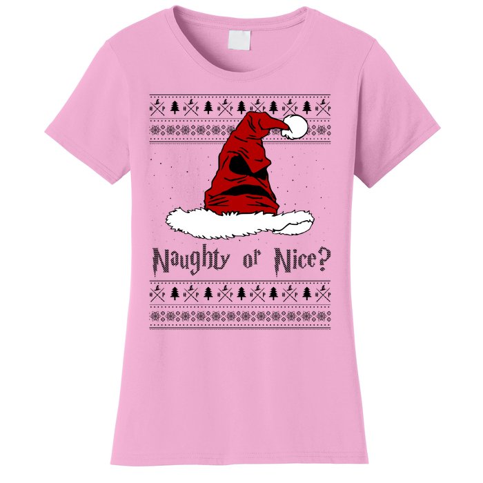 Naughty Or Nice Sorting Santa Claus Ugly Women's T-Shirt