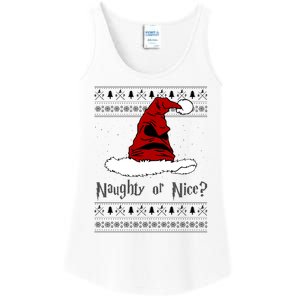 Naughty Or Nice Sorting Santa Claus Ugly Ladies Essential Tank