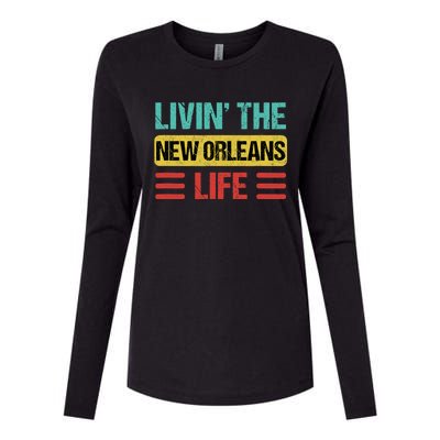 New Orleans Womens Cotton Relaxed Long Sleeve T-Shirt