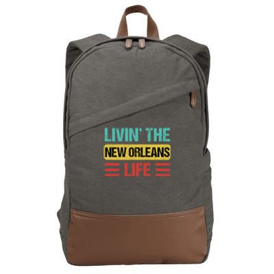 New Orleans Cotton Canvas Backpack