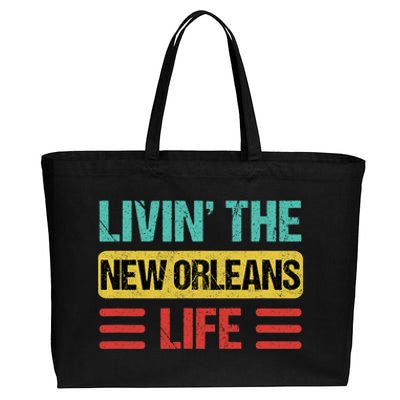 New Orleans Cotton Canvas Jumbo Tote