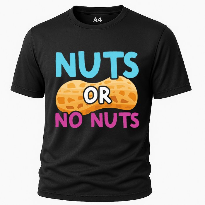 Nuts Or No Nuts Funny Nuts Gender Reveal Party Baby Shower Cooling Performance Crew T-Shirt