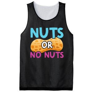 Nuts Or No Nuts Funny Nuts Gender Reveal Party Baby Shower Mesh Reversible Basketball Jersey Tank