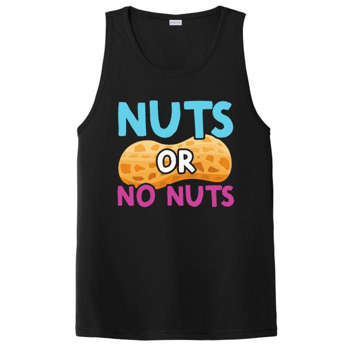 Nuts Or No Nuts Funny Nuts Gender Reveal Party Baby Shower PosiCharge Competitor Tank