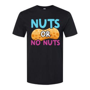 Nuts Or No Nuts Funny Nuts Gender Reveal Party Baby Shower Softstyle CVC T-Shirt