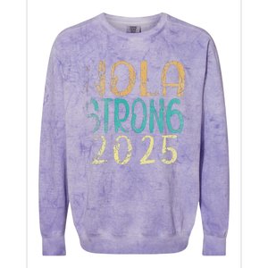 New Orleans Nola Strong 2025 Funny Colorblast Crewneck Sweatshirt