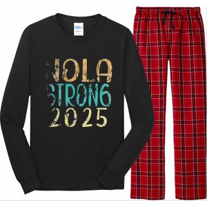 New Orleans Nola Strong 2025 Funny Long Sleeve Pajama Set