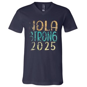 New Orleans Nola Strong 2025 Funny V-Neck T-Shirt