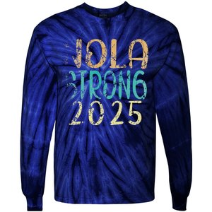 New Orleans Nola Strong 2025 Funny Tie-Dye Long Sleeve Shirt