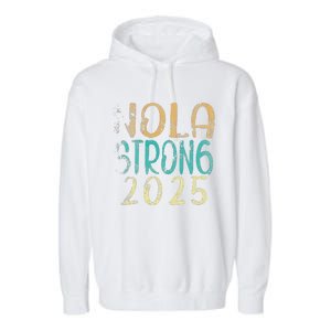 New Orleans Nola Strong 2025 Funny Garment-Dyed Fleece Hoodie