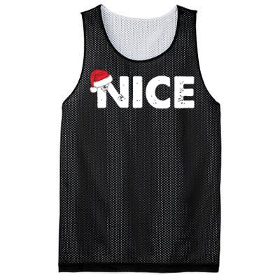 Naughty Or Nice Matching Christmas Mesh Reversible Basketball Jersey Tank