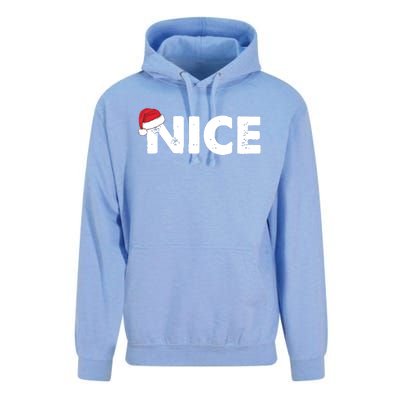 Naughty Or Nice Matching Christmas Unisex Surf Hoodie