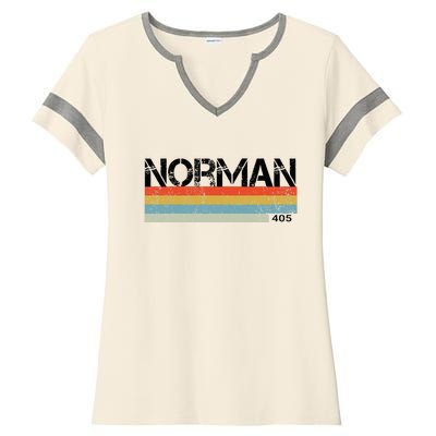 Norman Oklahoma Ladies Halftime Notch Neck Tee