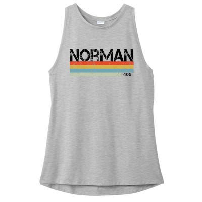 Norman Oklahoma Ladies PosiCharge Tri-Blend Wicking Tank