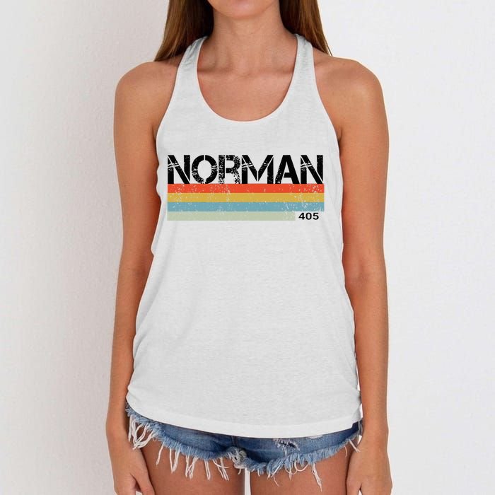 Norman Oklahoma Women's Knotted Racerback Tank