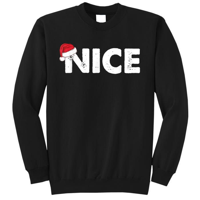 Naughty Or Nice Matching Christmas Sweatshirt