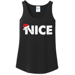 Naughty Or Nice Matching Christmas Ladies Essential Tank