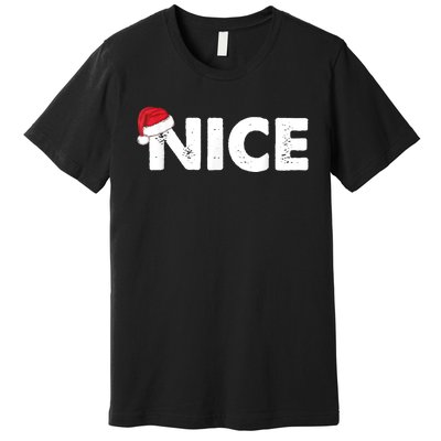 Naughty Or Nice Matching Christmas Premium T-Shirt