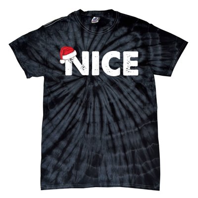 Naughty Or Nice Matching Christmas Tie-Dye T-Shirt