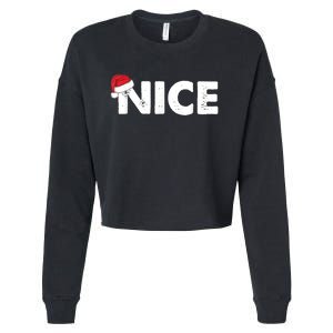 Naughty Or Nice Matching Christmas Cropped Pullover Crew