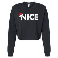 Naughty Or Nice Matching Christmas Cropped Pullover Crew