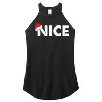 Naughty Or Nice Matching Christmas Women's Perfect Tri Rocker Tank