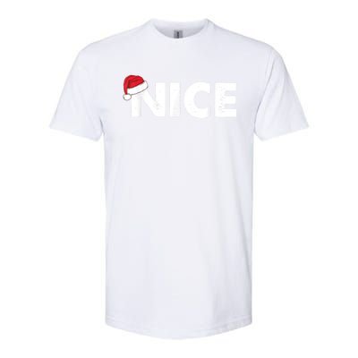 Naughty Or Nice Matching Christmas Softstyle® CVC T-Shirt