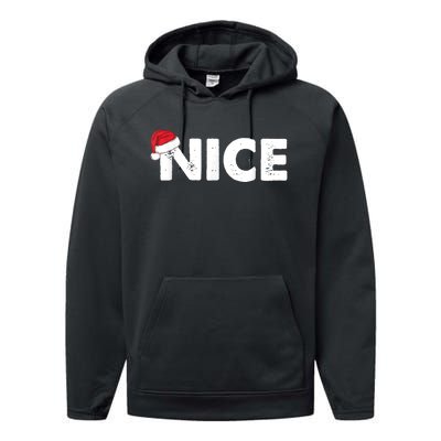 Naughty Or Nice Matching Christmas Performance Fleece Hoodie