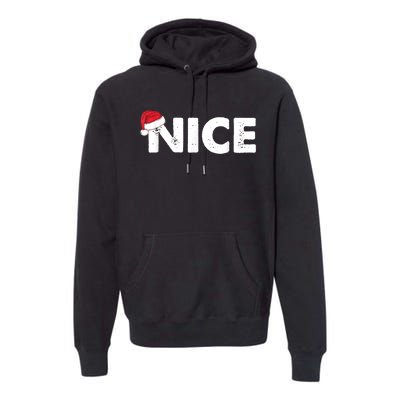 Naughty Or Nice Matching Christmas Premium Hoodie