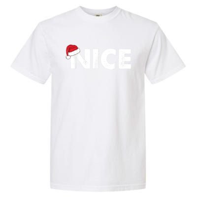 Naughty Or Nice Matching Christmas Garment-Dyed Heavyweight T-Shirt